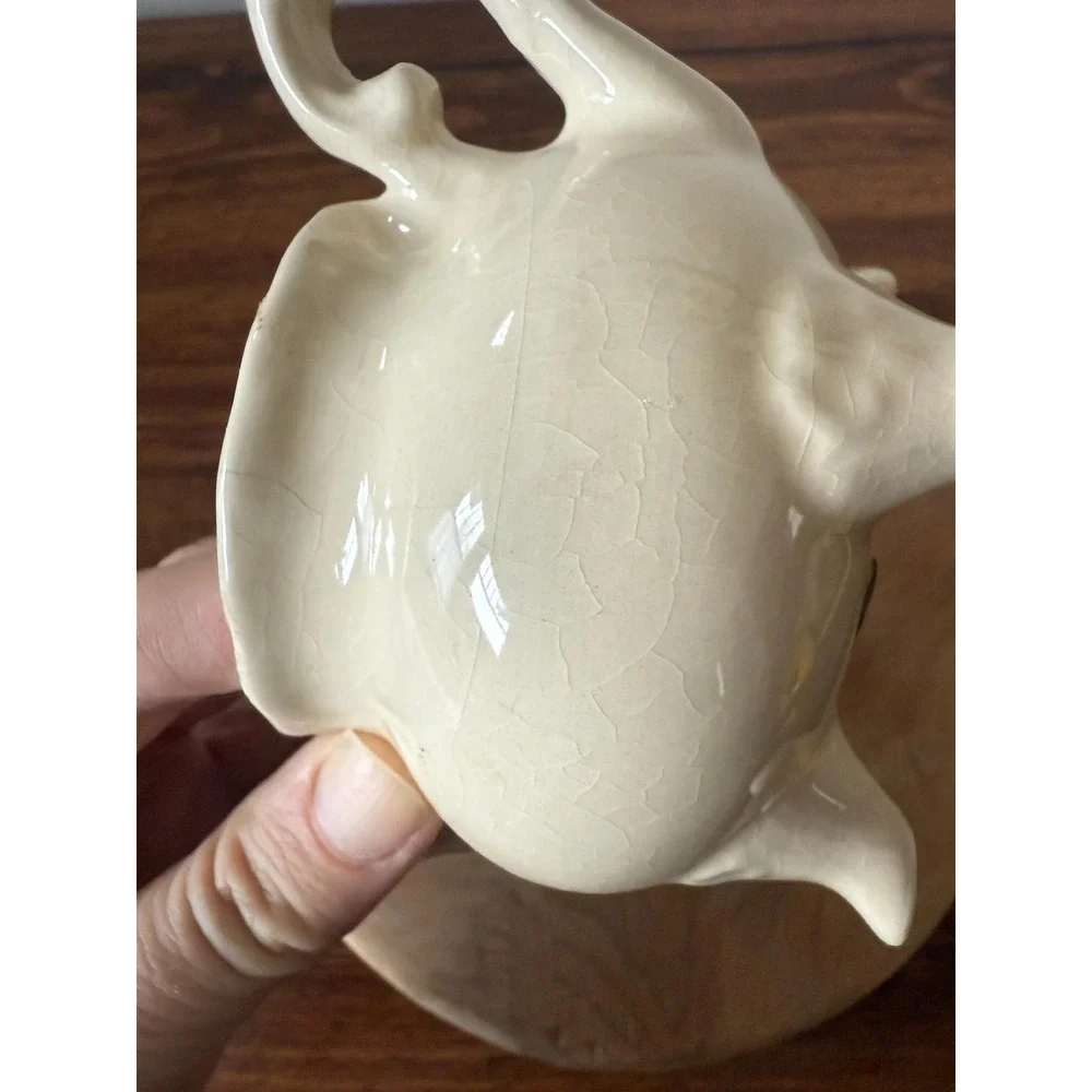 Vintage Lily Creek Double Handled Sugar Bowl with Four Feet and Lid